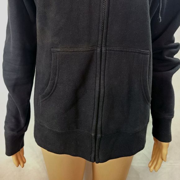 The North Face Women's (M) Black & Hot Pink Embroidered Logo Full Zip Hoodie - Picture 5 of 13